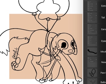 Balloon furry base