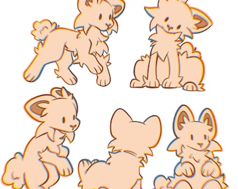 Cute Feral furry base
