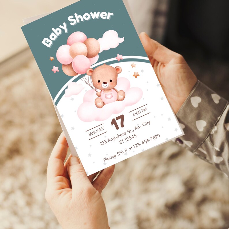 Baby Shower Card Printable, Digital Download Baby Card, Sayings for