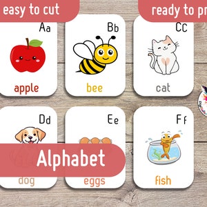 ABC Flash Cards Digital Pokemon A-Z Alphabet Montessori