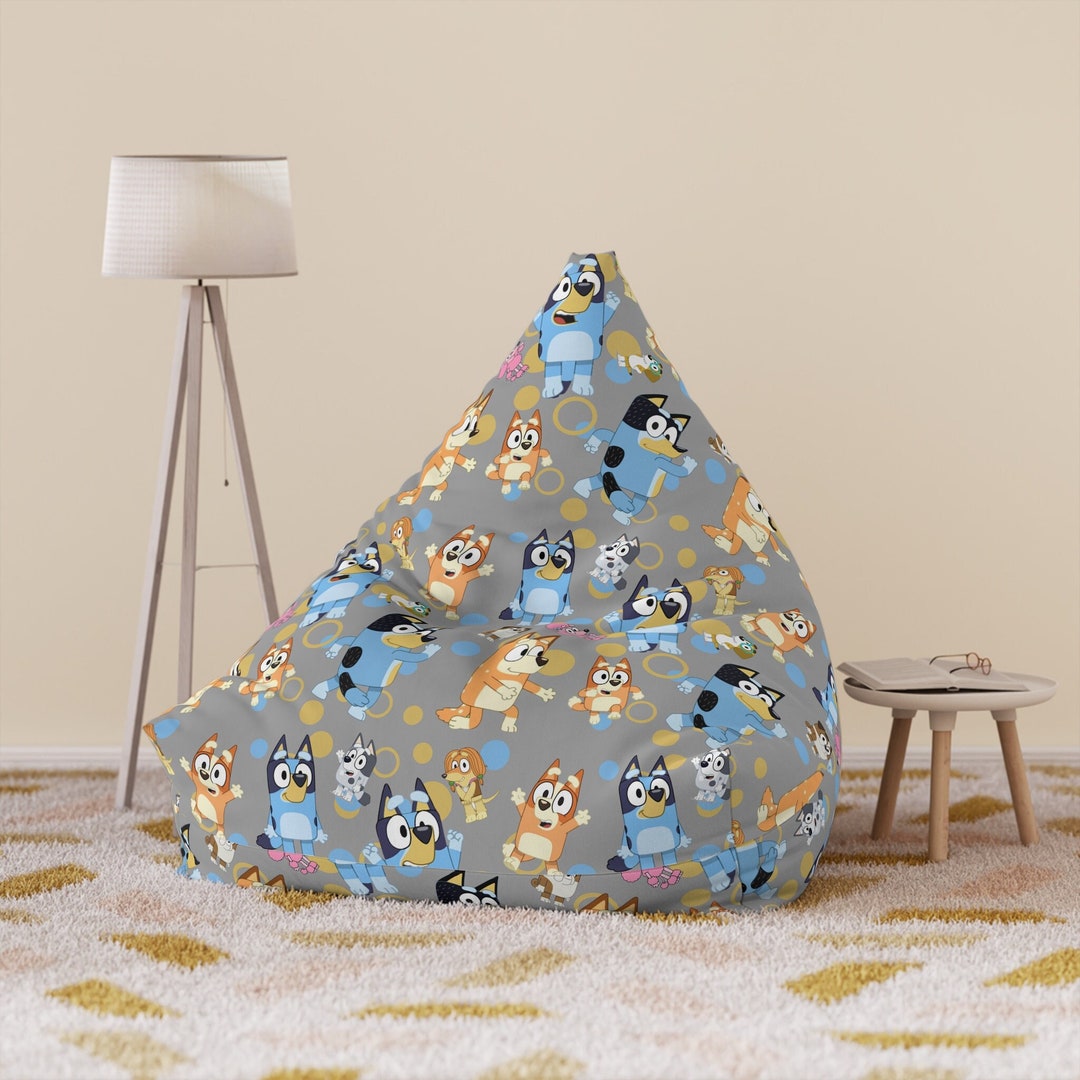 Bluey Bean Bag Chair Cover Filling Not Included Bluey Etsy