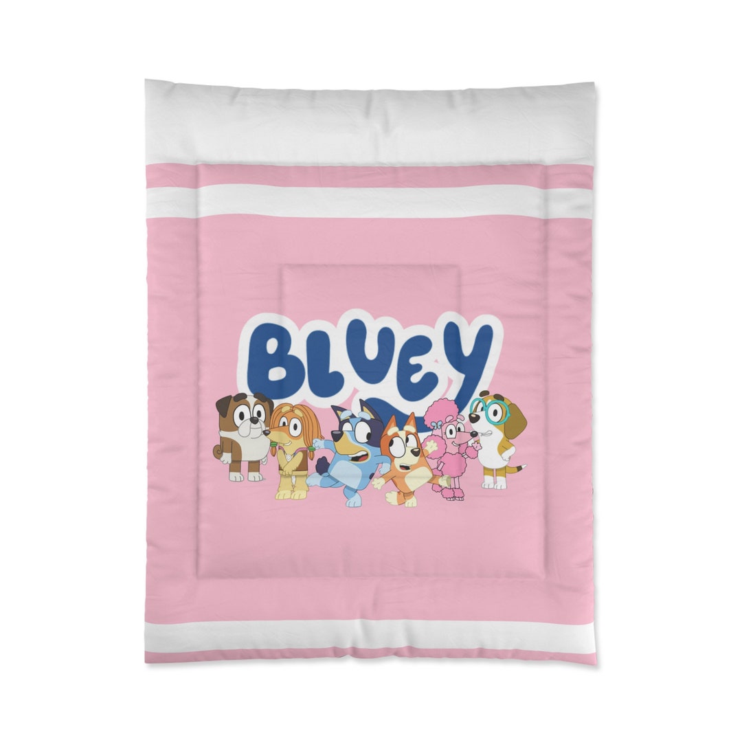 Comforter 4 Sizes Bluey Bingo and Friends Pink Blanket Bluey Bedding