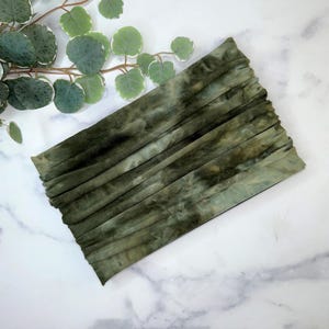 Tie Dye Headband, Green Headband, Turban Wide Headband, Scrunchy Hair Wrap, Boho Headband, Yoga Headband, Headband for Men, Hippie Hair Wrap