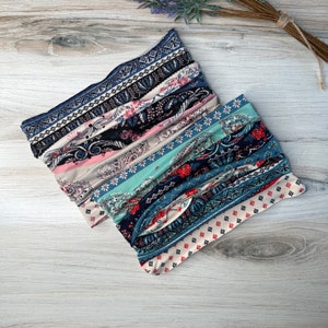 Boho Head Scarf, Turban Headband, Yoga Headband, Scrunchy Turban Headbands, Festival Headband, Hippie Headband for Women, Bandana Hair Wrap,