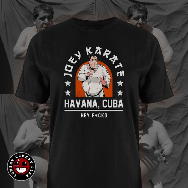 Joey Karate Tshirt (Funny Jiu Jitsu BJJ MMA Martial Arts Fighting Comedy Joey Diaz Graphic Tee Mens)