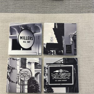 Coasters: Charleston food, bev, signs, hotels. (II)