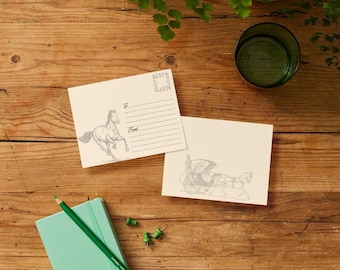 Equestrian Stationery: Collezione di cartoline a tema cavallo