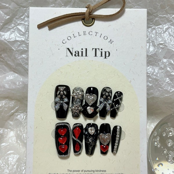 Press on Nails, Glue on Nails, Fake Nails, Artificial Art cover, handmade nails, nail press on shorts