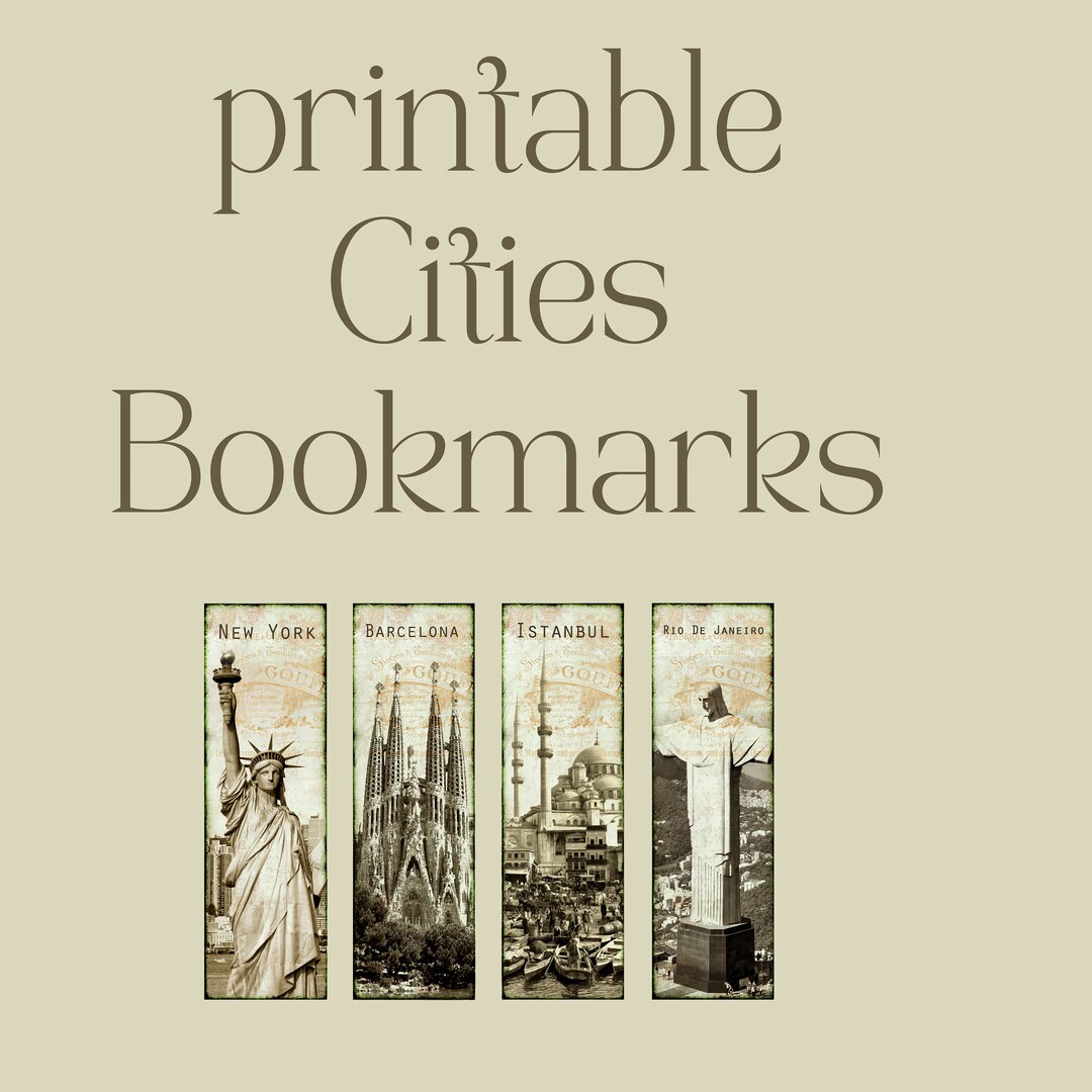 Cities Printable Bookmarks , Bookmarks , Cities , Printable Bookmarks ...