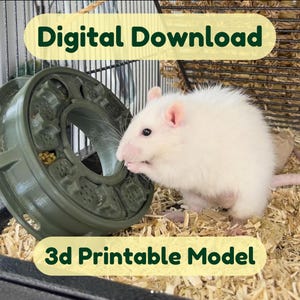Multi Slider Rat Enrichment & Foraging Toy - 3d Printable Model