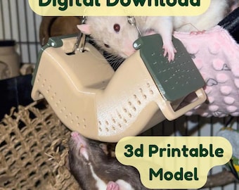 Hanging Rat Enrichment & Foraging Toy - 3d Printable Model