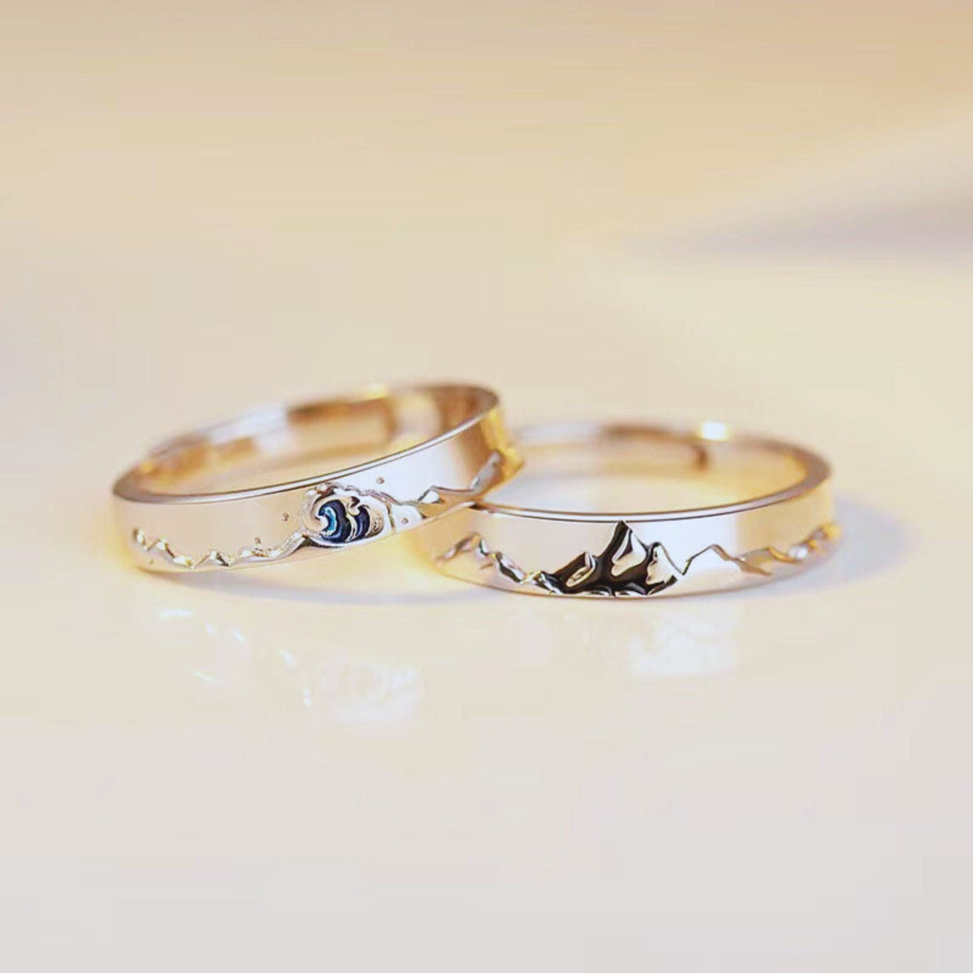 Show your love with these beautiful sterling silver couple rings. Uniquely  designed to commemorate your special moments, these rings will be an  eternal reminder of your commitment to each other. – Little