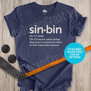 Sin Bin Funny Hockey Definition T-Shirt