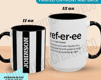 Sarcastic Referee Definition Personalized Coffee Mug