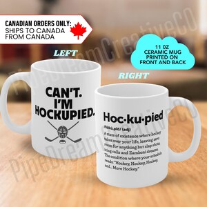 Grappige hockeydefinitie koffiemok voor hockeyliefhebber Cadeau voor hockeyspeler Verjaardagscadeau Beker voor moeder voor vader Humor Drinkware