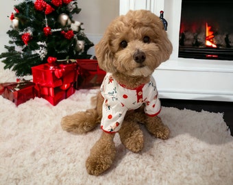 Pet Clothes / Pet Tops / Pet Christmas Top / Pet Pajamas / Christmas Gift for Dog