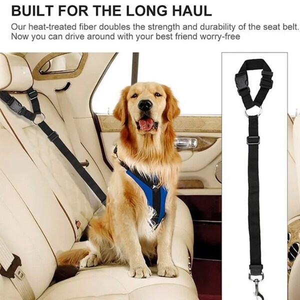 Pet Seat Belts / Car Dog Adjustable Leads Vehicle Seatbelt / Harness