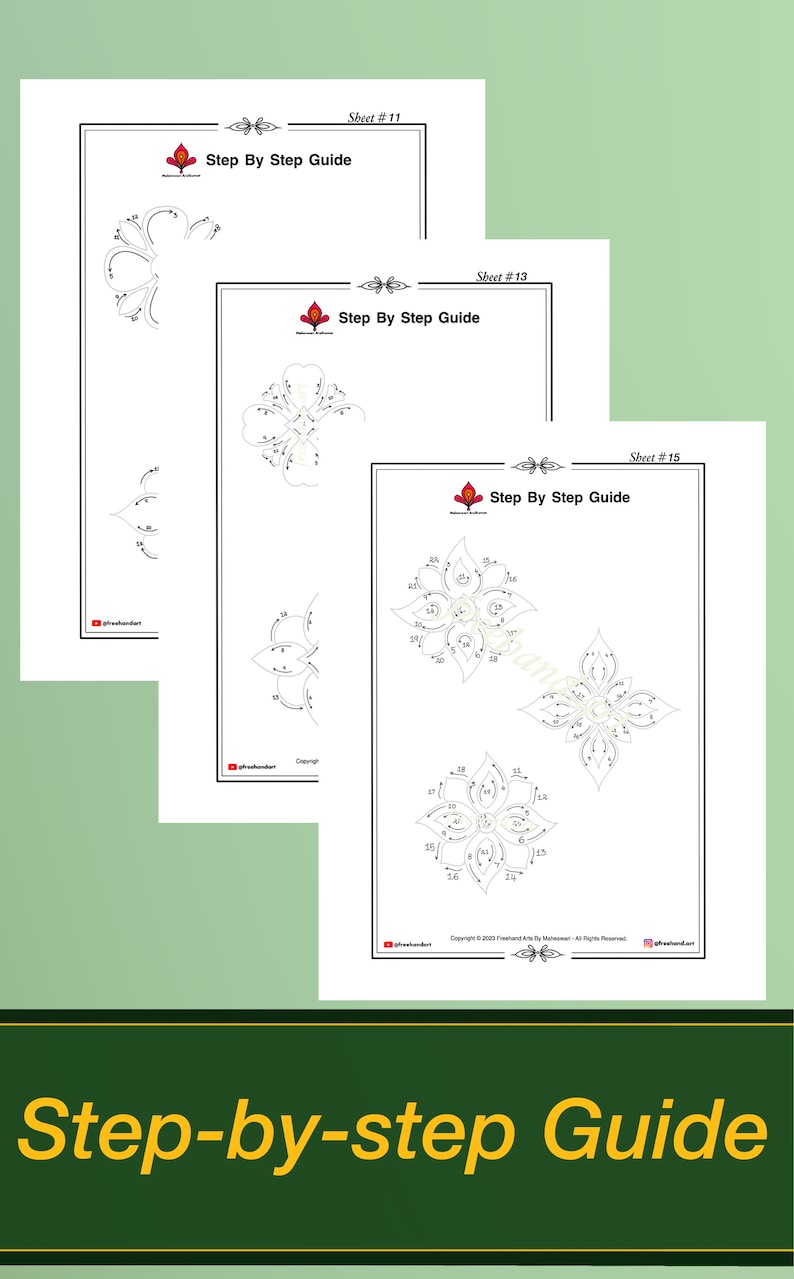 Patterns Practice Sheets and Coloring (50 Pages), Learn to Draw Mandala ...