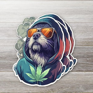 Stoned Doggy Sticker