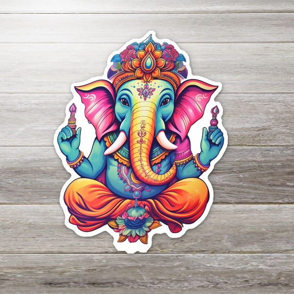 Ganesh Sticker- colorful