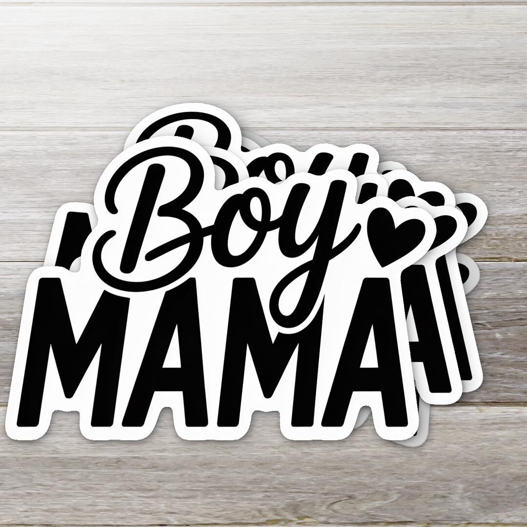 Boy Mama Sticker - Etsy