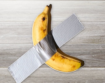 Funny Banana Duct Tape Sticker – Quirky and Unique