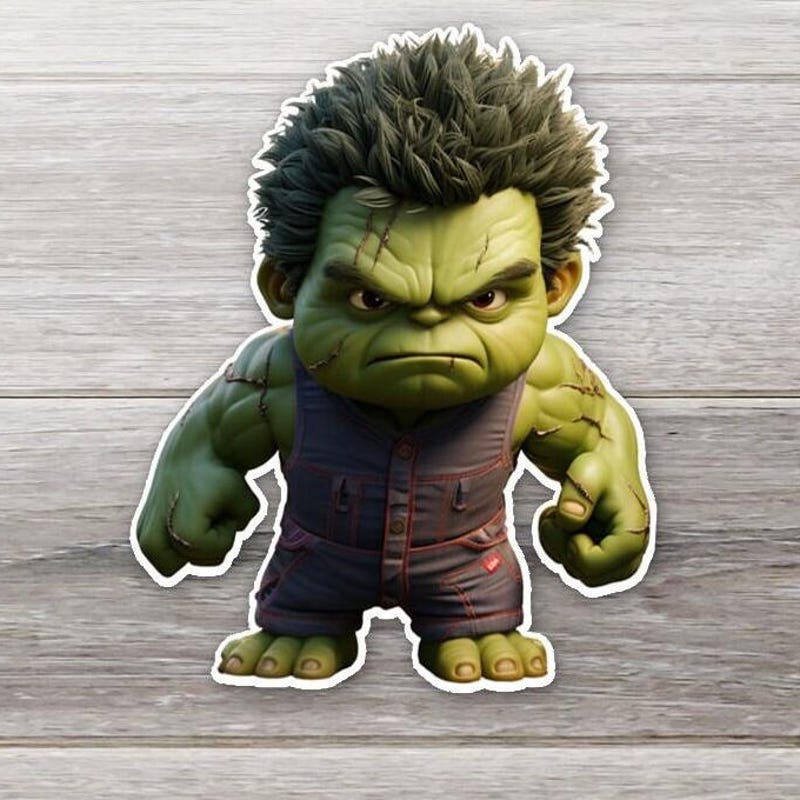 Mini Hulk Sticker Hulk Stickers - Etsy
