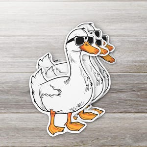 Cool as Duck Sticker