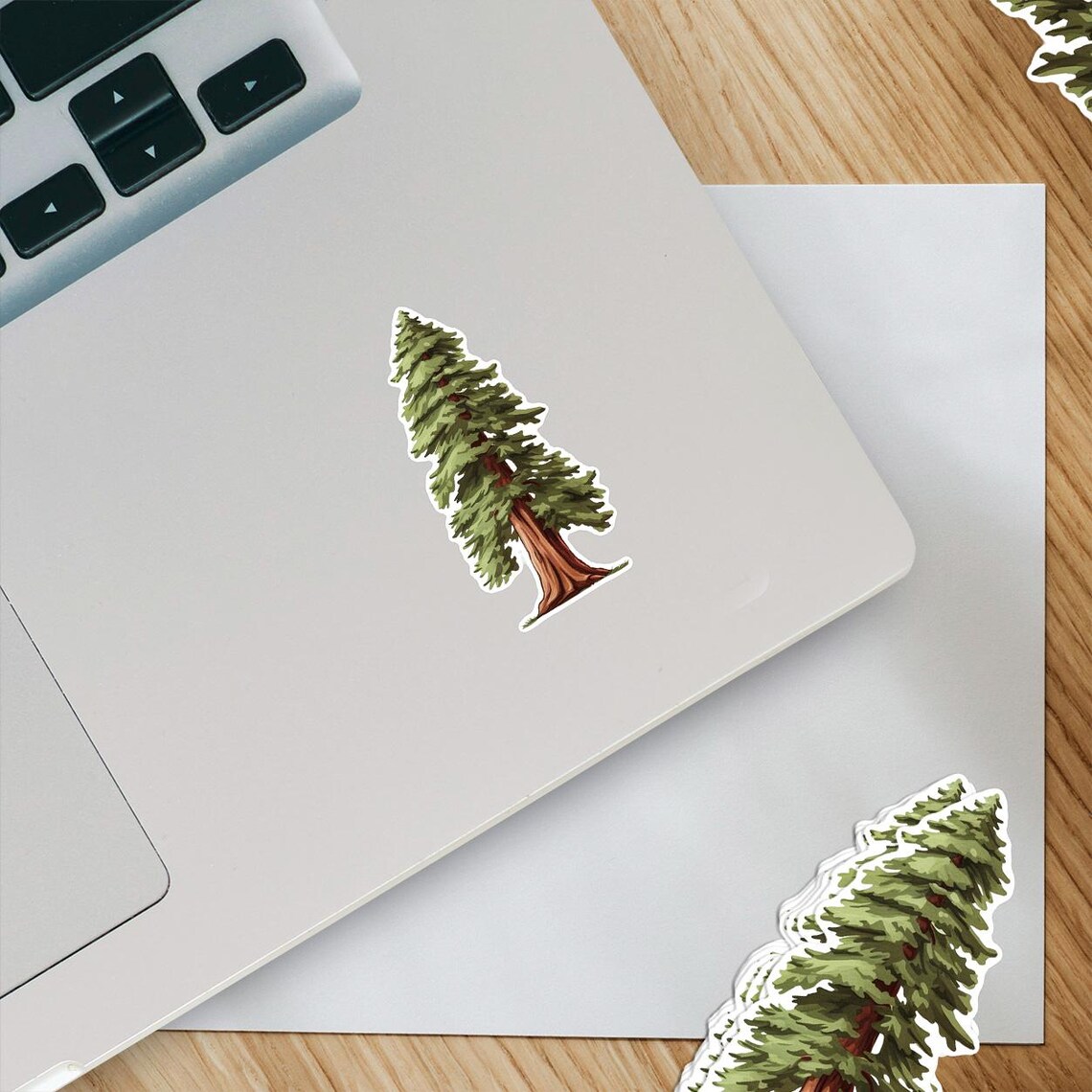 Tree Sticker Fat Painted Tree Sticker - Etsy
