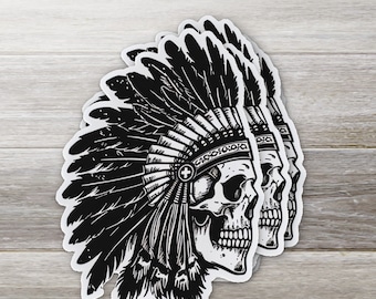 Skull Chief Sticker