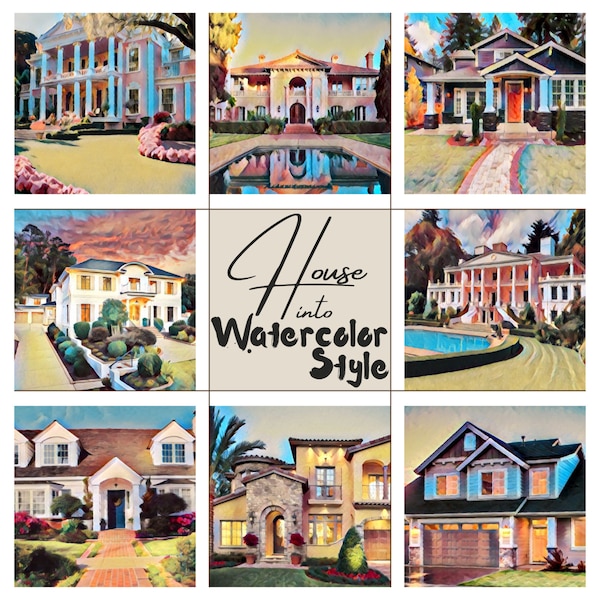 Watercolor House Portrait Realtor Closing Gift - House Painting Home Painting Home Gifts Custom House Portrait Housewarming Gift - Home Gift