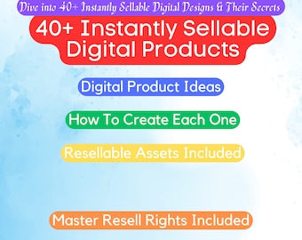 Digital Products Digital Downloads Best Sellers To Sell On Etsy With Master Resell Rights Included! Midjourney Prompts AI Prompts Etsy Shop