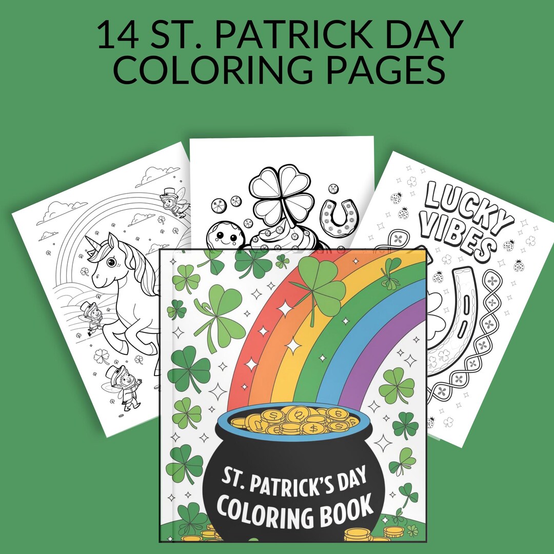 St. Patrick’s Day Coloring Book – 14 Fun | Festive Pages for Kids ...