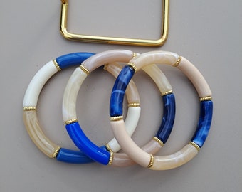 Trendy tube bead bracelet