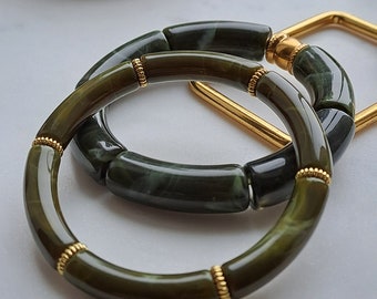 Colorful tube bead bracelet