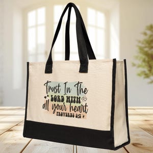 Christian Gift Tote Bag, &#39;Trust In The Lord&#39; Design