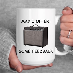 Tasse à café pour guitariste : cadeau musical amusant