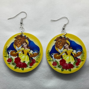 Beauty and the Beast earrings