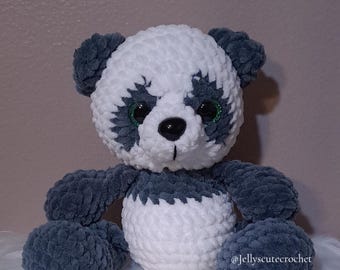 Crochet Panda Plushie | Handmade Stuffed Animal Toy