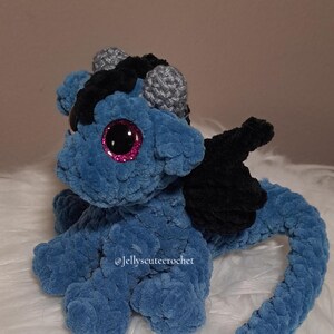 Crochet Dragon Plushie: Custom Made-to-Order Stuffed Animal Toy