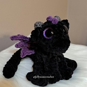 Diddy Dex the Dragon Made to Order Custom Mini Crochet Plush Cute Unique Stuffed Animal Plushie Stuffie Toy Kawaii Amigurumi Gift