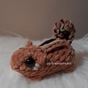 Crochet Chipmunk Plushie: Custom Stuffed Animal Toy