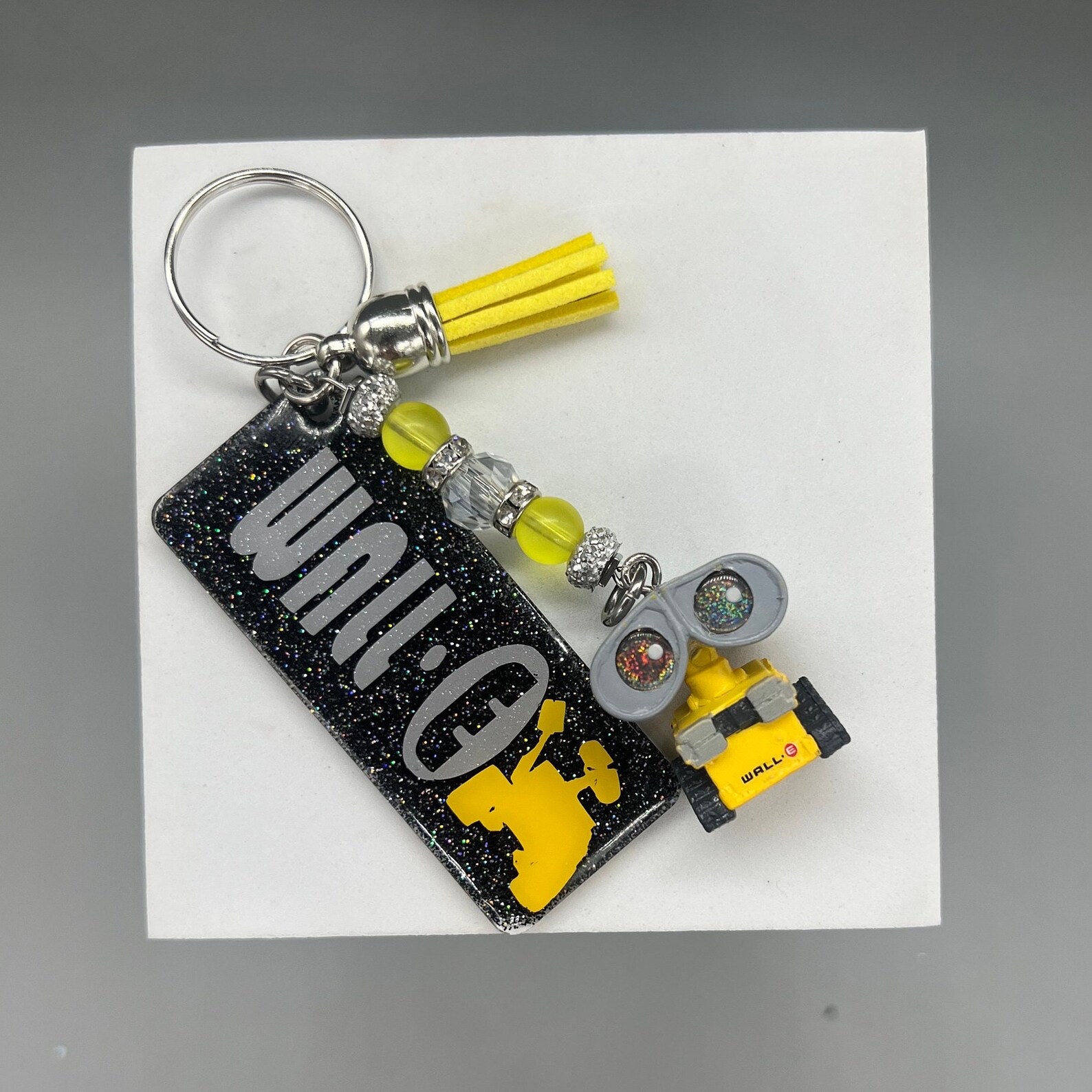 Walle Glitter Keychain Doorables/walle Key Ring/walle Etsy