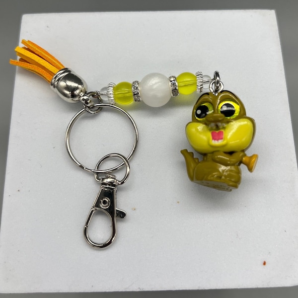 Louis crocodile from Princess and the frog keychain lanyard doorables/crocodile keyring/Tiana lanyard/loungefly/Stanley cup charm/alligator