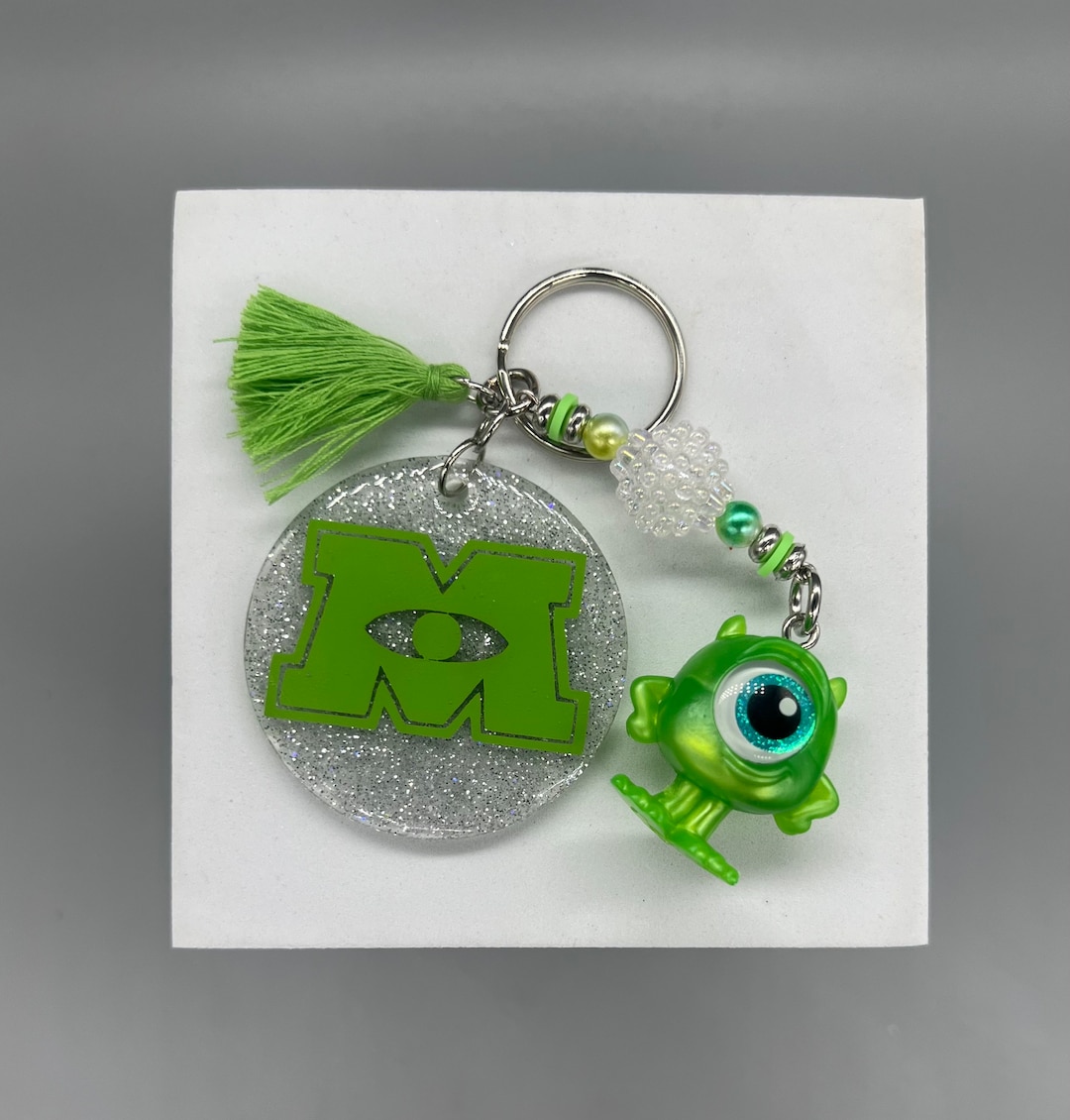 Mike Monsters Inc Glitter Keychain Doorables - Etsy