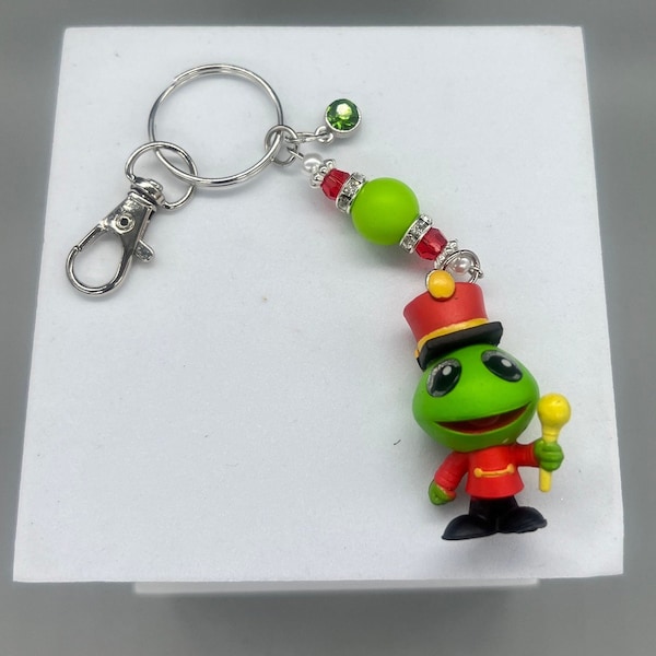 Kermit the frog from the muppets keychain lanyard doorables/muppets keyring/muppets lanyard/loungefly/Stanley cup charm/miss piggy/band