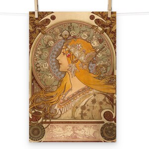 ミュシャ ゾディアック 複製画 ポスター - メルカリ