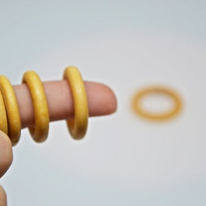 30 mm Unfinished Solid Wooden Rings Natural Wood Ring for Macrame DIY Crafts Wood Hoops Ornaments Connectors Jewelry Making