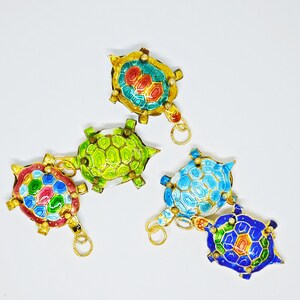 Turtle Enamel Beads, Enamel Beads