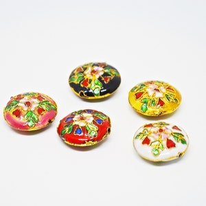 Flat Enamel Beads